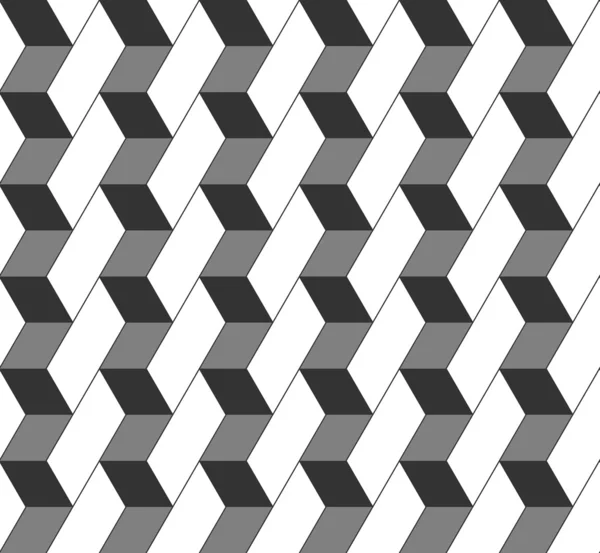 Motivo geometrico senza cuciture in op art design. Illustrazione vettoriale — Vettoriale Stock