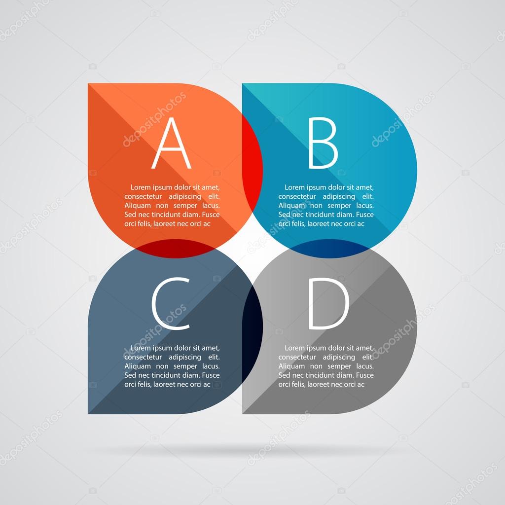 Modern business banner options infographics. Vector illustration
