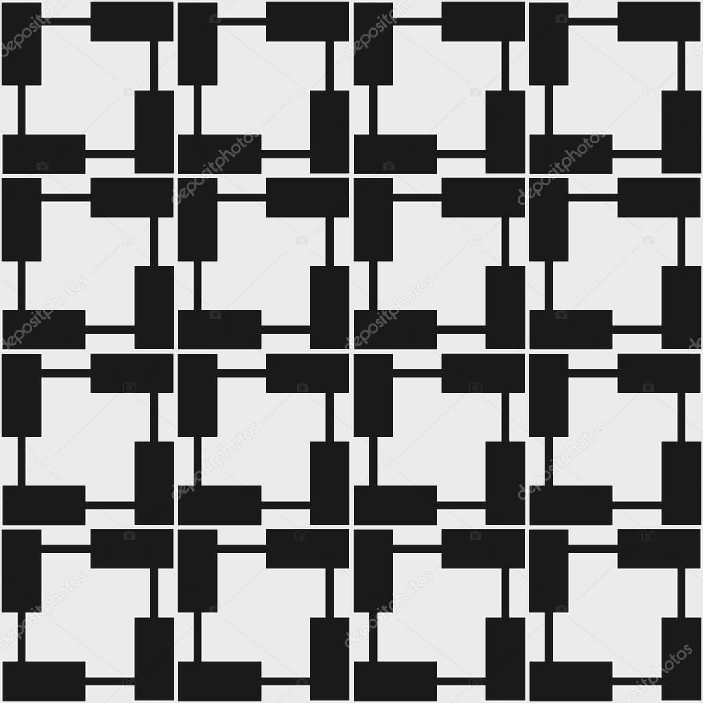 Seamless geometric pattern in op art design. Vector illustration