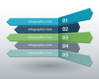 modern iş başlık seçenekleri infographics. vektör çizim