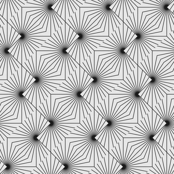 Nahtlose geometrische Muster mit Linien — Stockvektor
