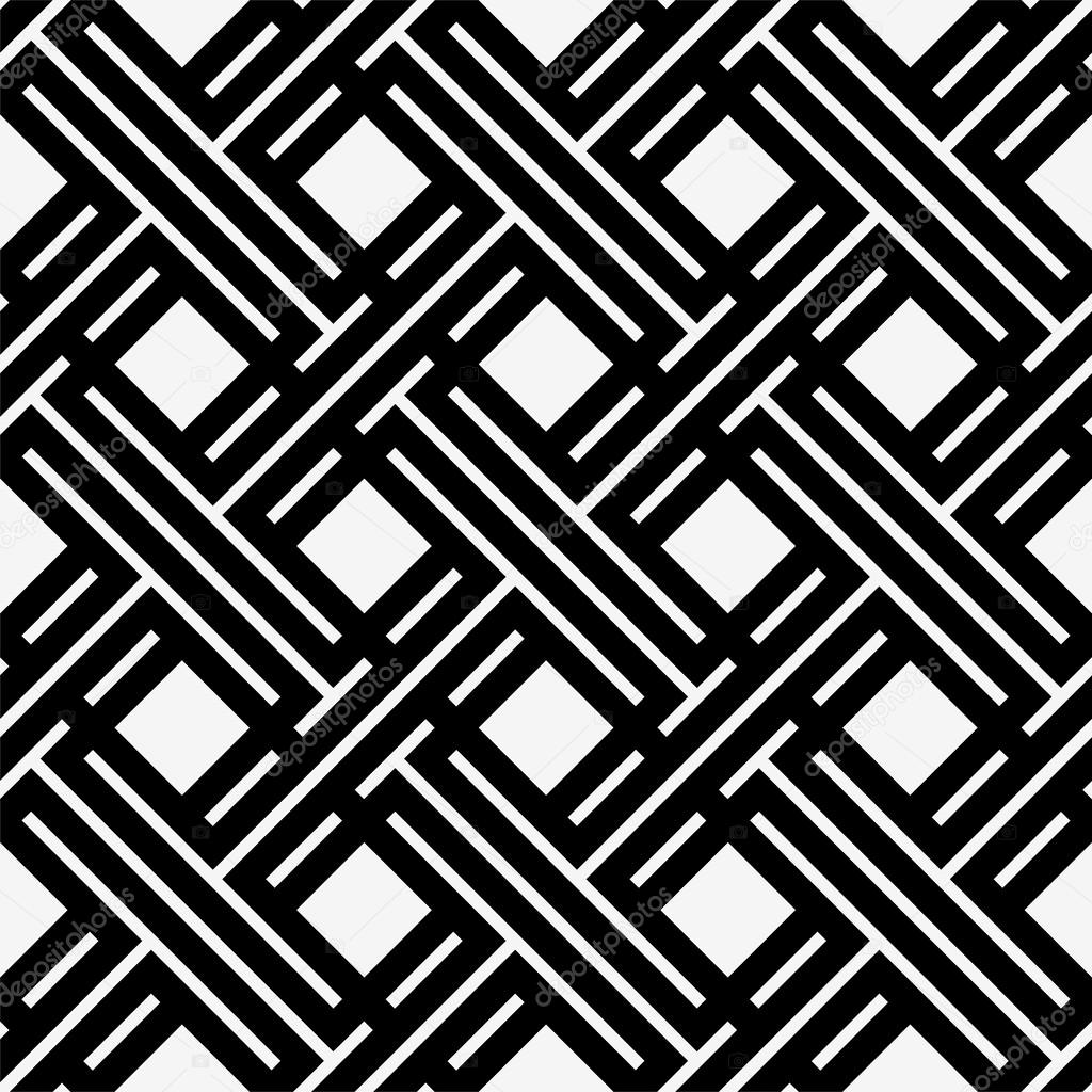 Rhombus and lines. Vector geometric pattern