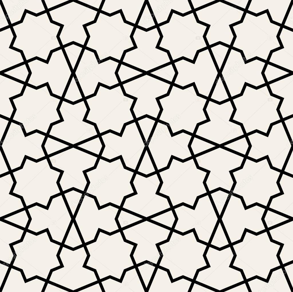 Arabic seamless ornament. Abstract background.