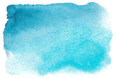 Soyut el çizimi suluboya arka plan. Mavi sulu arkaplan.