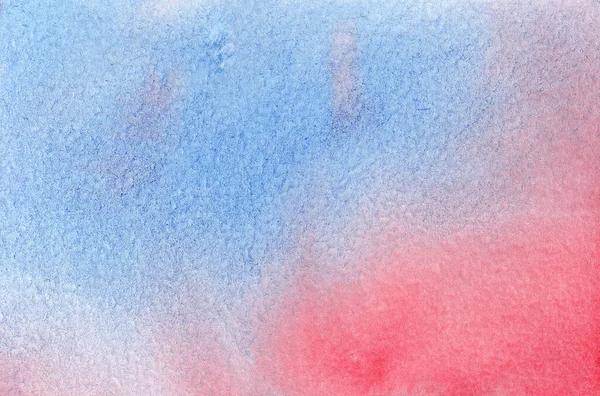 Abstract hand drawn watercolor background. Blue and red watercolored background. — Stock Photo, Image