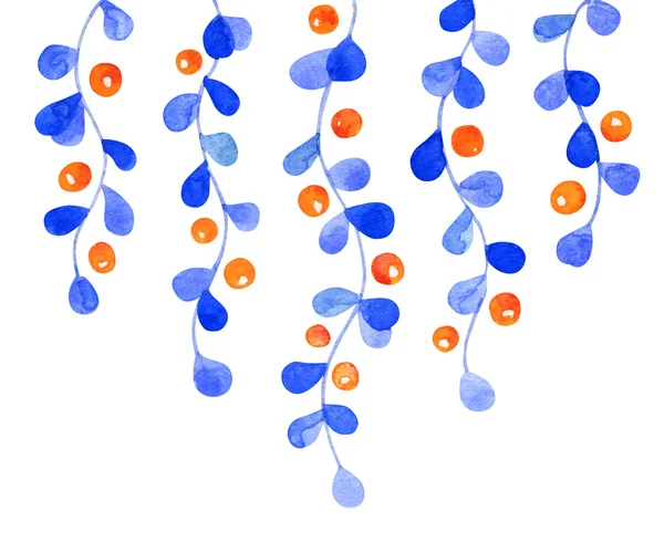 Dalgalı mavi şubeleri — Stok fotoğraf