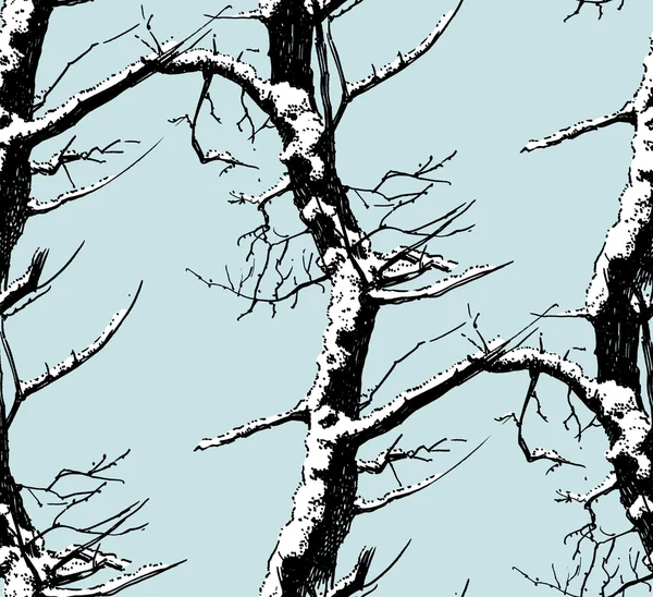 Winter tree — Stock Vector