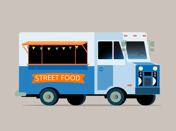 Ilustração do caminhão de alimentos — Vetor de Stock