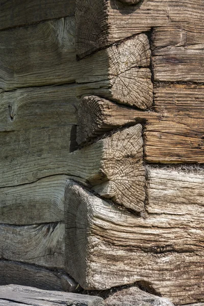 Canto casa de madeira rural — Fotografia de Stock