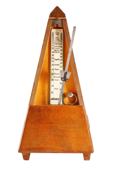 Metronome on white background — Stock Photo, Image