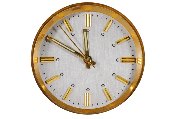 Reloj cara aislada sobre fondo blanco — Foto de Stock