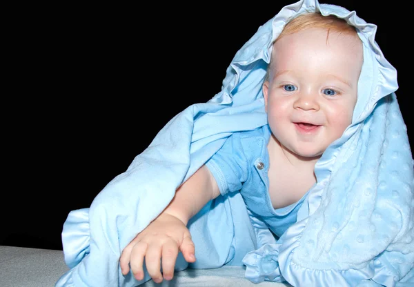 Baby boy smiles — Stock Photo, Image