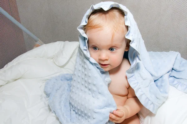 Baby boy thinking — Stock Photo, Image