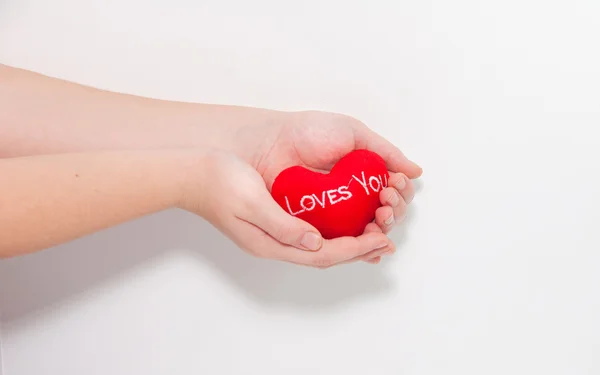 Love in hands — Stock Photo, Image