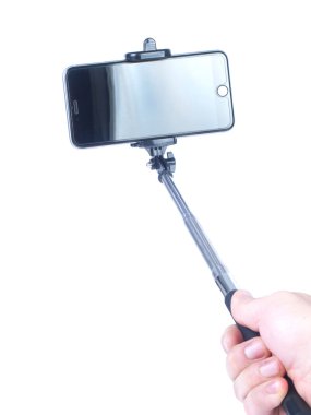 Monopod elinde