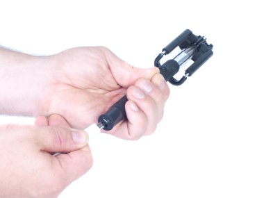 Monopod elinde