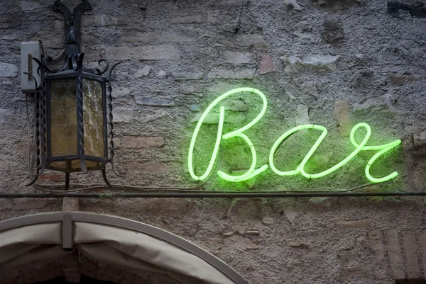 Bar néon vert — Photo