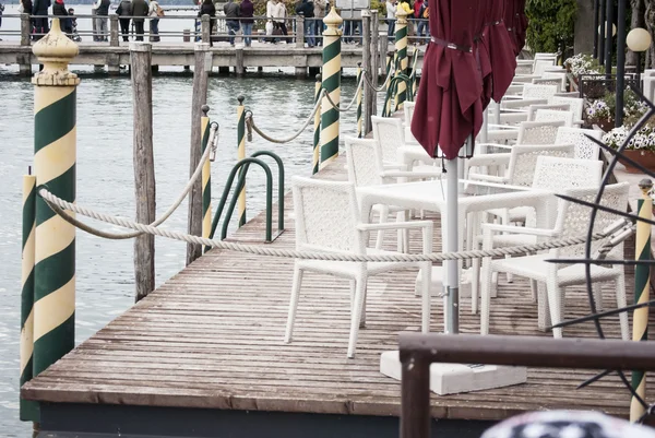 Waterfront seats — Stock Photo, Image