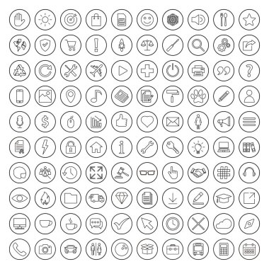 Web simgesi seti. Simge setiyle bağlantı kurun. İş, dış ticaret, finans, muhasebe.