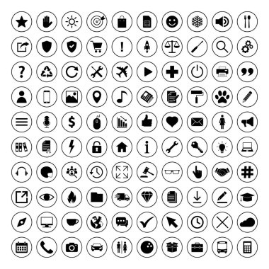 Web simgesi seti. Simge setiyle bağlantı kurun. İş, dış ticaret, finans, muhasebe.