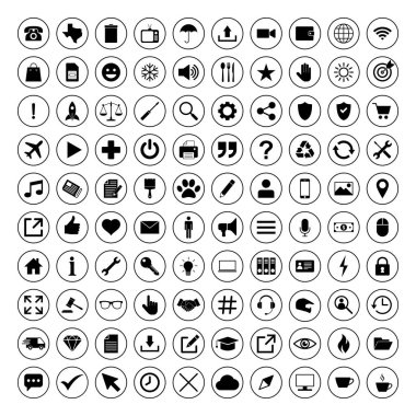 Web simgesi seti. Simge setiyle bağlantı kurun. İş, dış ticaret, finans, muhasebe.