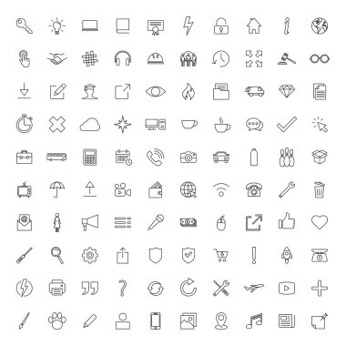 Web simgesi seti. Simge setiyle bağlantı kurun. İş, dış ticaret, finans, muhasebe