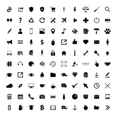 Web simgesi seti. Simge setiyle bağlantı kurun. İş, dış ticaret, finans, muhasebe