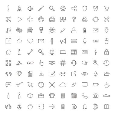 Web simgesi seti. Simge setiyle bağlantı kurun. İş, dış ticaret, finans, muhasebe.