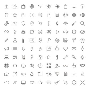 Web simgesi seti. Simge setiyle bağlantı kurun. İş, dış ticaret, finans, muhasebe.