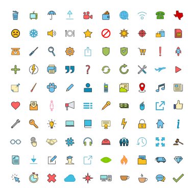 Web simgesi seti. Simge setiyle bağlantı kurun. İş, dış ticaret, finans, muhasebe.