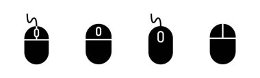Bilgisayar Fare Simgeleri ayarlandı. Bilgisayar fare vektör simgesi
