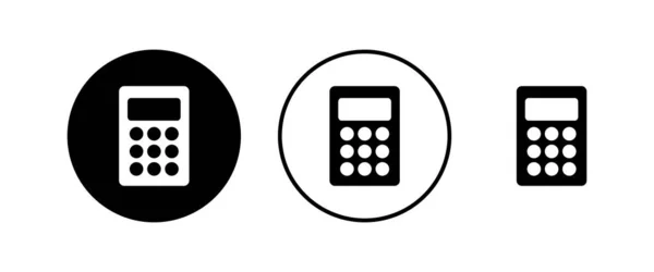 Conjunto Ícones Calculadora Ícone Vetor Calculadora — Vetor de Stock