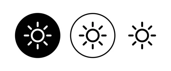 Sonnensymbole Gehen Unter Sonnenvektorsymbol — Stockvektor