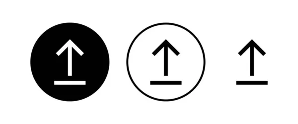 Φόρτωση Εικονιδίων Ανεβάστε Εικονίδιο Κουμπί Αποστολής Σύμβολο Φόρτωσης — Διανυσματικό Αρχείο