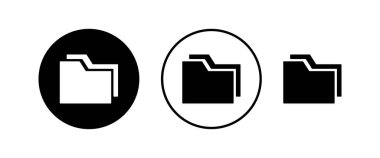 Arşiv dizinleri simgeleri ayarlandı. klasörler vektör simgesi