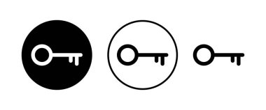 Anahtar simgeleri ayarlandı. Anahtar vektör simgesi. Anahtar simgesi