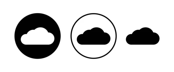 Icônes Cloud Définir Vecteur Icône Cloud Computing — Image vectorielle