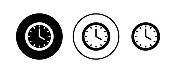 Reloj Iconos Vectoriales Conjunto Icono Tiempo Vector Reloj Icono Vector — Archivo Imágenes Vectoriales