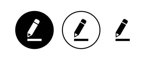 Edit Icons Set Pencil Icon Sign Icon Vector — Stock Vector