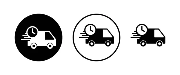 Delivery Icons Set Fast Delivery Icon Fast Shipping Delivery Truck — Stock Vector