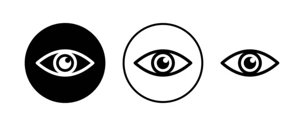 Augensymbole Gesetzt Look Und Vision Ikone Augenvektorsymbol — Stockvektor