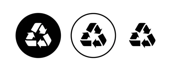 Recycle Symbole Setzen Vektor Recycling Und Ein Paar Verpackungszeichen Umwelt — Stockvektor