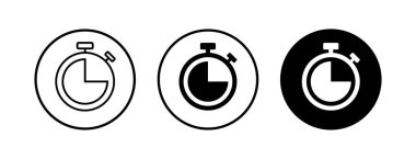 Saat vektör simgeleri ayarlandı. Zaman simgesi vektörü. Saat vektör simgesi