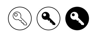 Anahtar simgeleri ayarlandı. Anahtar vektör simgesi. Anahtar simgesi