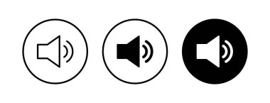 Hoparlör simgeleri hazır. Cilt simgesi. Hoparlör ikon vektörü. Ses. Ses