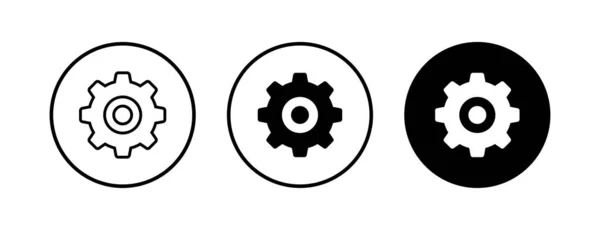 Setting Icons Set Setting Vector Icon Cog Settings Icon Symbol — Stock Vector