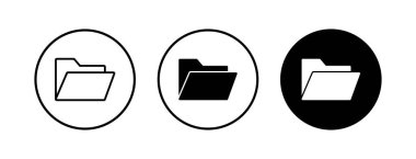 Arşiv dizinleri simgeleri ayarlandı. klasörler vektör simgesi