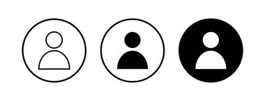 insan simgeleri ayarlandı. Kişi simgesi. Kullanıcı vektör simgesi