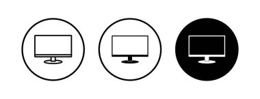 TV vektör simgeleri ayarlandı. Televizyon simgesi