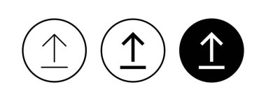 Simgeleri yükle. İşaret simgesini yükle. Gönderme düğmesi. Sembol yükle.